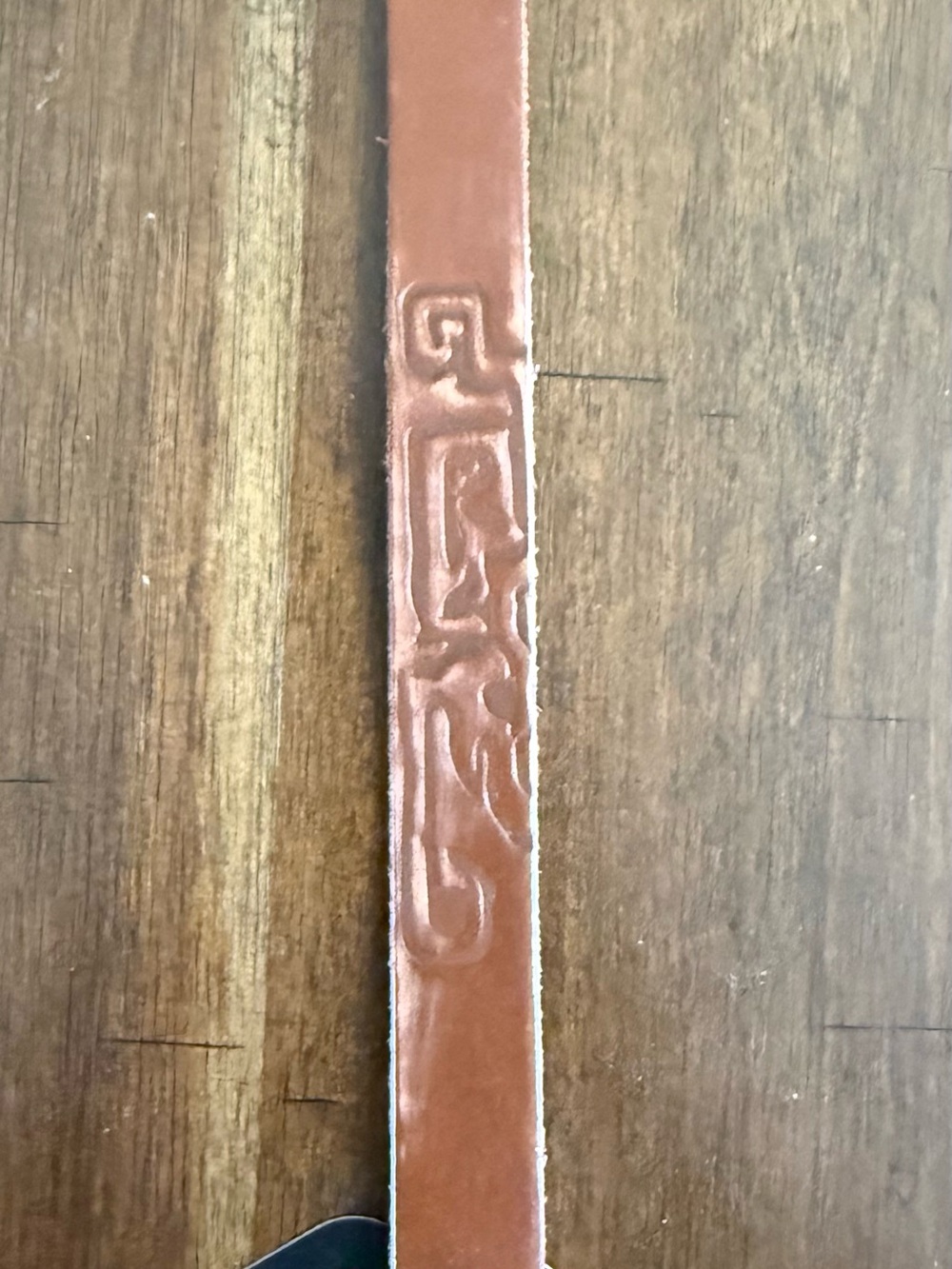paparazzi Brown Embossed Leather Bracelet